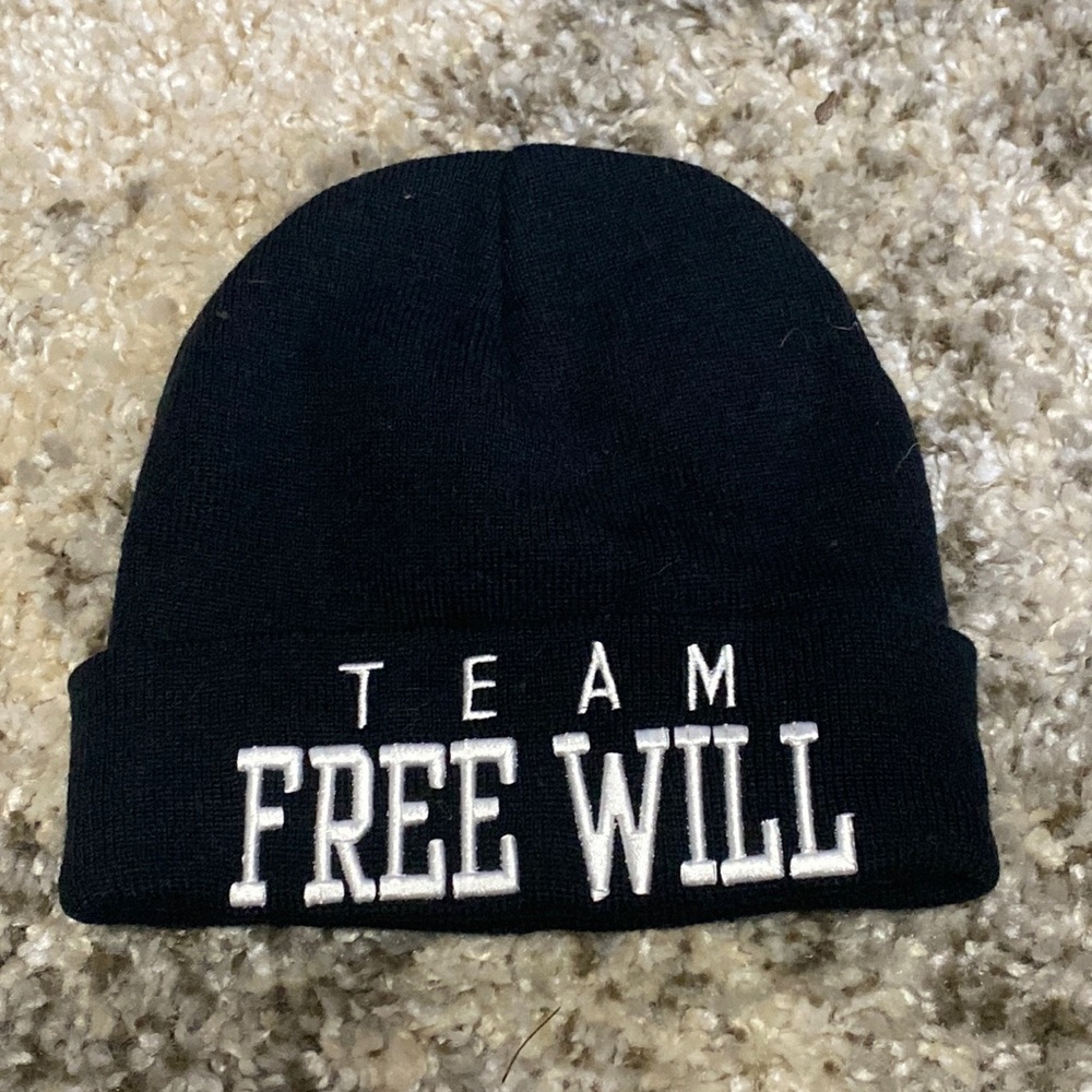 NWOT Supernatural Team Free Will Black Watchman Beanie Hat OS